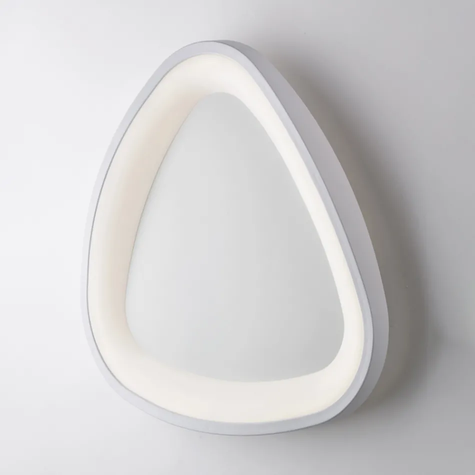 Voyager, een verfijnde, in Italië vervaardigde lamp van glas en metaal. Viadurini