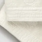 Complete set gezichtshanddoek en gastendoekje in badstof en linnenmix - Kelim Viadurini