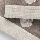 Complete set gezichtshanddoek en gastendoekje in badstof en linnenmix - Kelim Viadurini