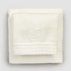 Complete set gezichtshanddoek en gastendoekje in badstof en linnenmix - Kelim Viadurini