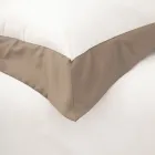 Compleet eenpersoons en een half dekbedovertrek in 100% katoen en 10% katoensatijn - Detail Viadurini