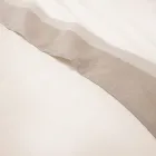 Tweepersoonsbedset van 90% katoen en 10% linnen, gemaakt in Italië - Nestle Viadurini