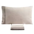 Tweepersoonsbedset van 90% katoen en 10% linnen, gemaakt in Italië - Nestle Viadurini