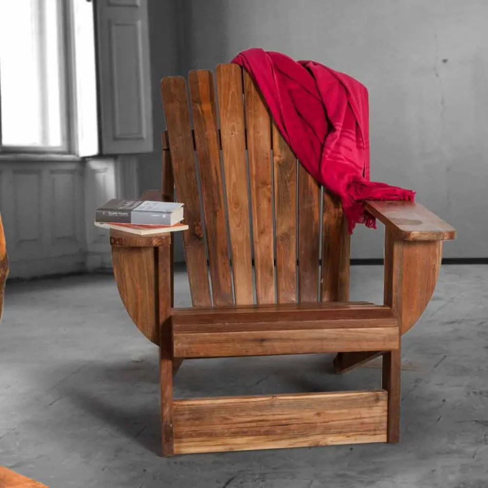 Compositie 2 Badkamermeubels in massief teakhout - Solferino Viadurini