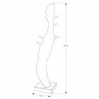 Compositie 3 Badkamermeubels in teakhout met harswastafel - Essence Viadurini