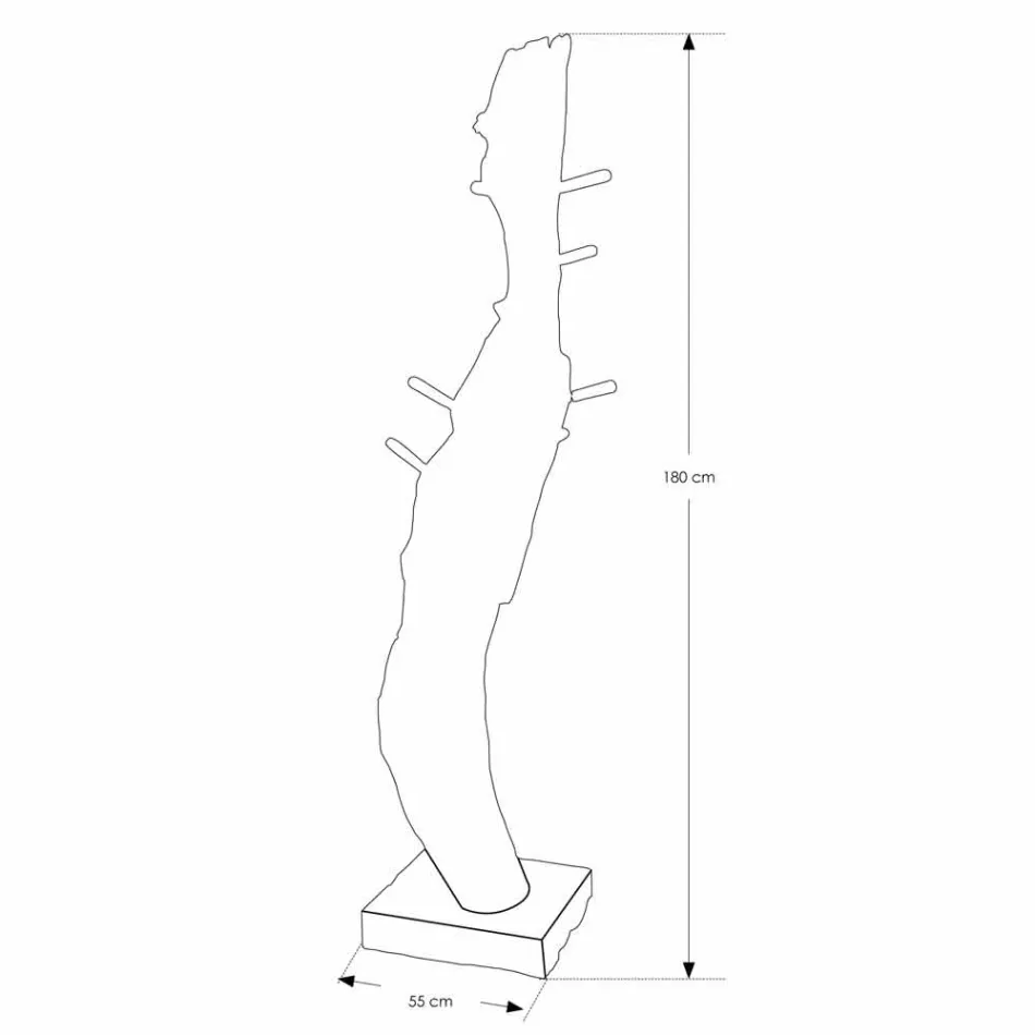 Compositie 3 Badkamermeubels in teakhout met harswastafel - Essence Viadurini