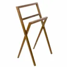 Compositie 3 Badkamermeubels in Teakhout en Hi Macs® - Talk Viadurini