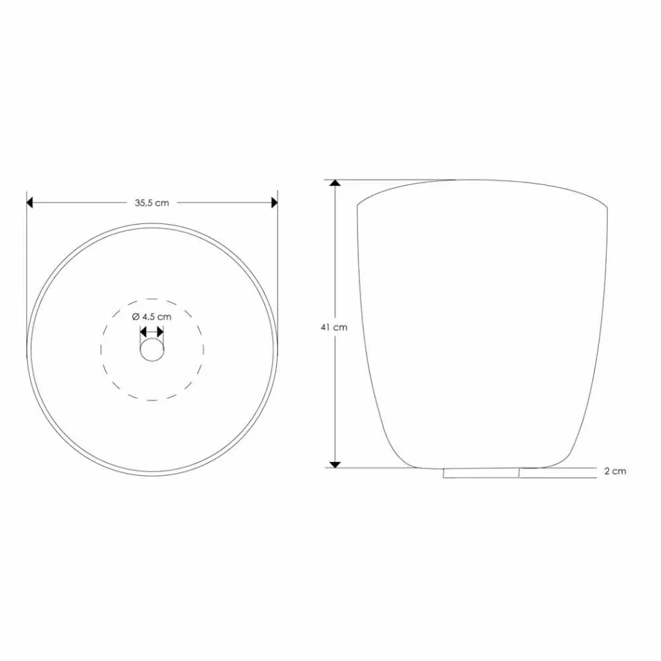 Compositie 3 Hangend badkamermeubel met witte harswastafel - Dazzle Viadurini