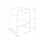 Compositie 3 Hangend badkamermeubel met witte harswastafel - Dazzle Viadurini