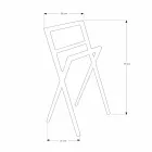 Compositie 4 badkamermeubels in teakhout en verchroomd staal - Beatles Viadurini