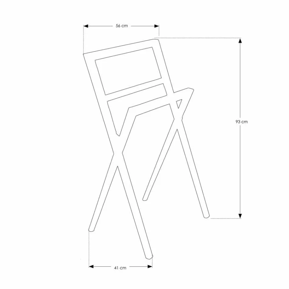 Compositie 4 badkamermeubels in teakhout en verchroomd staal - Beatles Viadurini