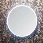 Samenstelling 5 hangende badkamermeubels in hout en kristal Made in Italy - Renga Viadurini