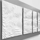 Wandcompositie van designdecoratie in modern abstract keramiek - Verno Viadurini