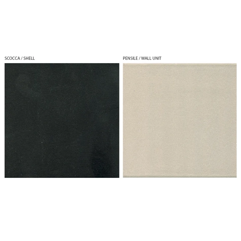 Moderne woonkamerwandcompositie in MDF Made in Italy - Linn Viadurini