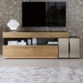 Moderne designwandcompositie in MDF Made in Italy - Kristin