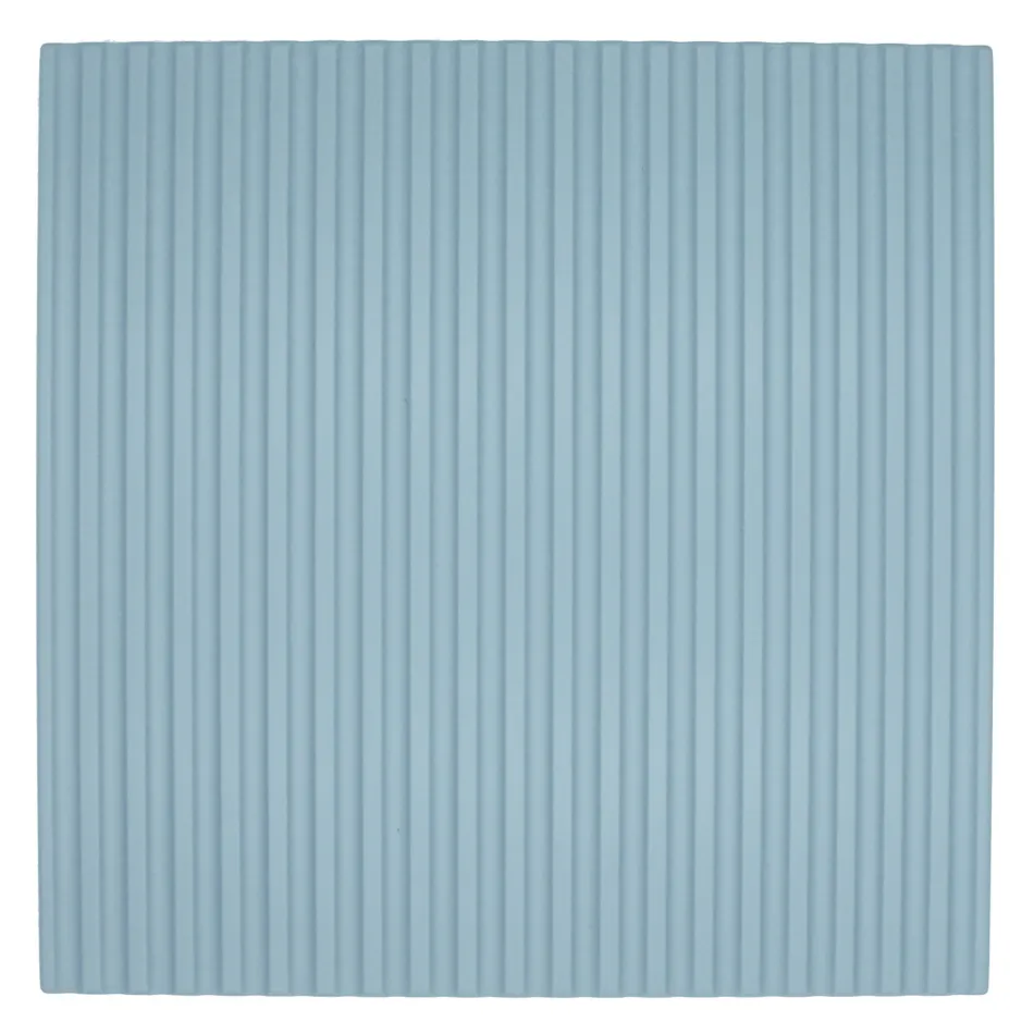 Tiffany blauwe en eiken badkamersamenstelling met spiegel Made in Italy - Ermes Viadurini