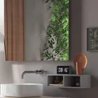 Badkamercompositie Compleet met wastafel, spiegel en voet Made in Italy - Dream Viadurini