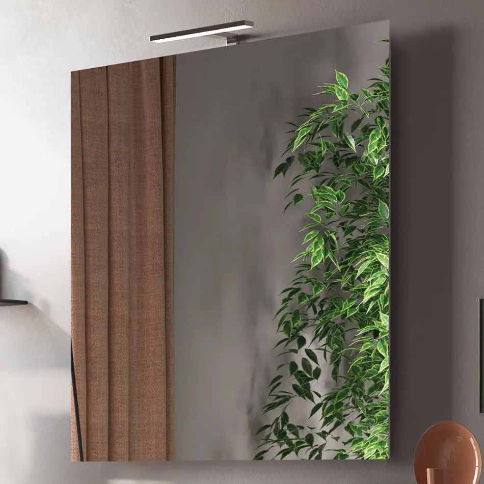 Badkamercompositie Compleet met wastafel, spiegel en voet Made in Italy - Dream Viadurini