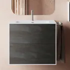 Badkamer Samenstelling Samengesteld uit Spiegel en Anti-krasbasis Gemaakt in Italië - Kilo's Viadurini