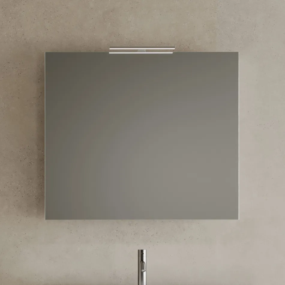 Badkamermeubel inclusief onderkast met 2 lades en 1 eikenhouten deur - Titan Viadurini