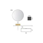 Badkamerset inclusief onderkast met lade, wastafel, spiegel en kubus - Orione Viadurini