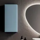 Badkamermeubelset met 2 onderstellen, elk met 1 lade en een spiegel - Titan Viadurini