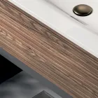 Badkamermeubel met 2 lades, 2 open vakken en wastafel - Elios Viadurini