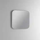 Badkamercompositie met 2 eikenhouten lades, keramische wastafel en spiegel - Titan Viadurini