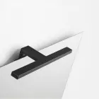 Badkamermeubel met 2 lades, grijze glazen wastafel en spiegel - Elios Viadurini