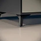 Badkamerset met 3 mat duifgrijze lades, spiegel en wastafel - Velaria Viadurini