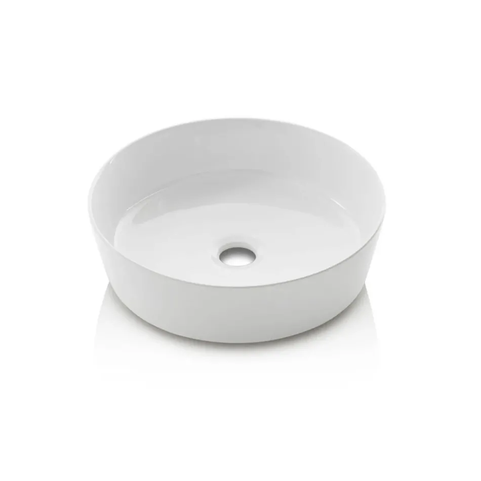 Badkamermeubel met 4 lades in Rio Oak, spiegel en wastafel - Velaria Viadurini