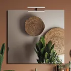 Badkamercompositie met hangende basis, spiegel en wastafel Made in Italy - Dream Viadurini