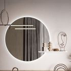 Badkamercompositie met wastafel, hangende basis en spiegel Made in Italy - Dream Viadurini