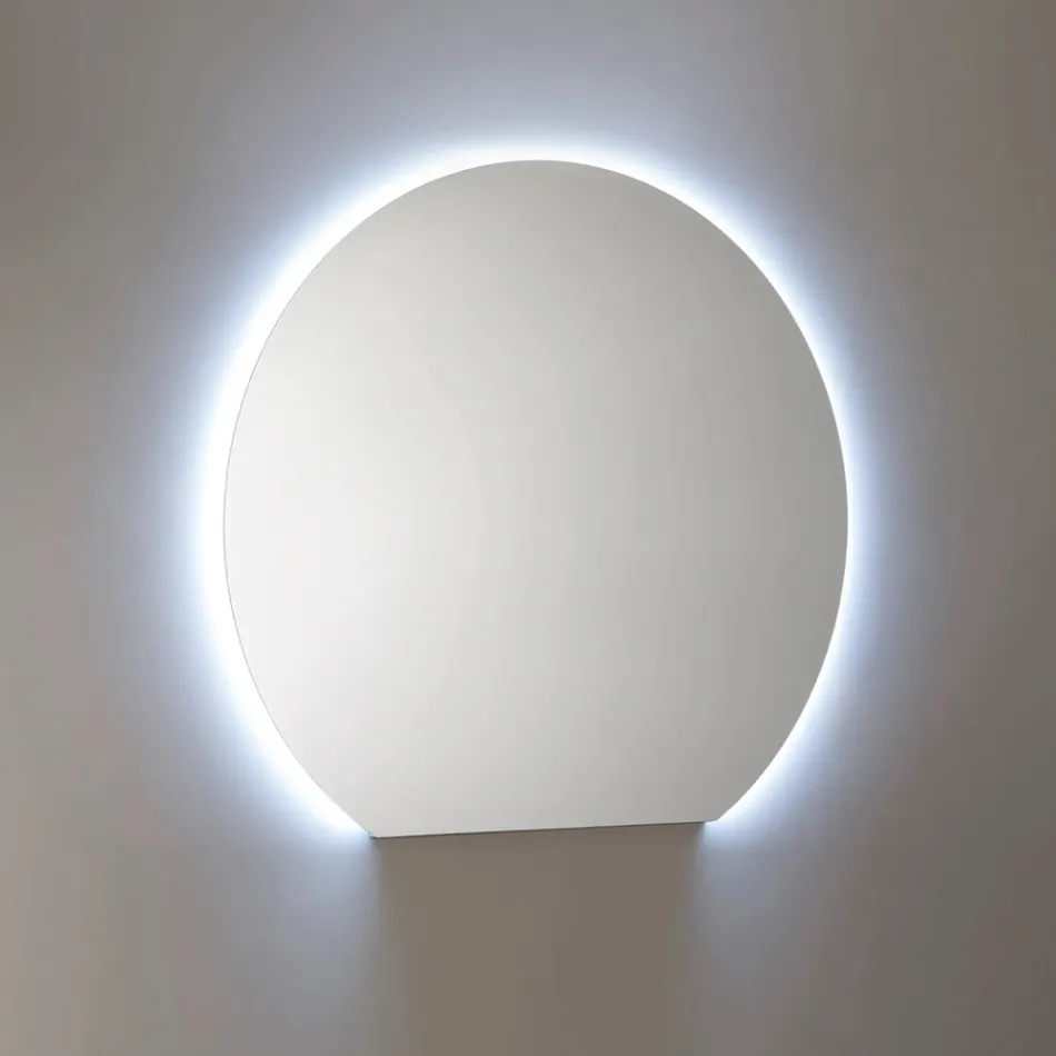 Badkamercompositie met Noir Desir Gres wastafel - Orione Viadurini