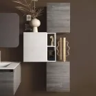 Badkamersamenstelling met harswastafel, Made in Italy Antikrasbasis - Dream Viadurini