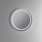 Badkamersamenstelling met harswastafel en spiegel Made in Italy - Palom Viadurini