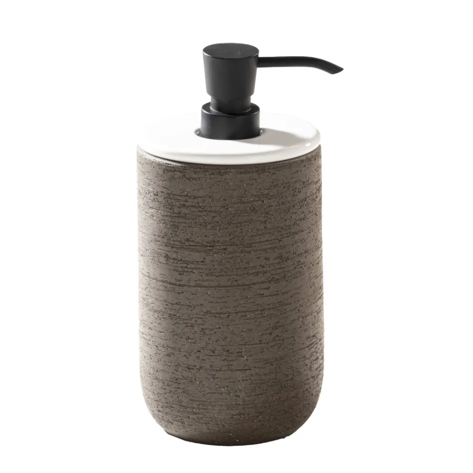 Badkamer Compositie met Teakhouten Kast, Spiegel en Accessoires - Carolie Viadurini