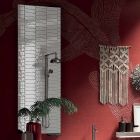 Badkamersamenstelling met 180° draaibare spiegel, Made in Italy onderstel en wastafel - Kilo's Viadurini