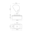 Badkamercompositie met moderne spiegel, Made in Italy onderstel en wastafel - Dream Viadurini