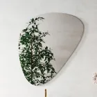 Badkamersamenstelling met moderne spiegel en consolewastafel Made in Italy - Palom Viadurini