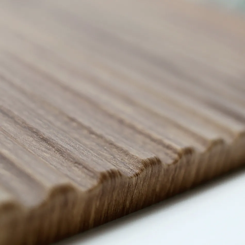 Badkamercompositie in Rio Cannettato Oak Made in Italy - Afrodite Viadurini