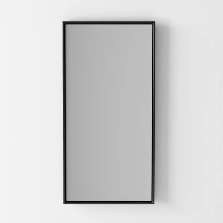 Badkamersamenstelling Keramische wastafel en stalen voet Made in Italy - Quadro Viadurini