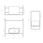 Badkamer Compositie Wastafel in keramiek en spiegel Made in Italy - Chantal Viadurini