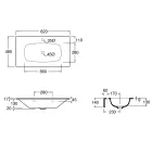 Badkamer Compositie Wastafel in keramiek en spiegel Made in Italy - Chantal Viadurini