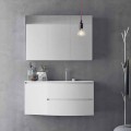 Moderne en hangende badkamersamenstelling Made in Italy Design - Callisi7