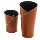 Modern design kantoorsamenstelling in leer Made in Italy - Giulio Viadurini