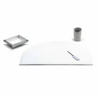 Moderne geregenereerde lederen kantoorsamenstelling Made in Italy - Meduna Viadurini