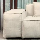 Samenstelling van 1 bank, 1 armleuning en 1 schiereiland - Bizar Viadurini