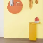 Samenstelling van 2 moderne salontafels in staal gemaakt in Italië - populier Viadurini