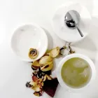 Samenstelling van 3 badkameraccessoires in gepolijst marmer, gemaakt in Italië - Trevio Viadurini